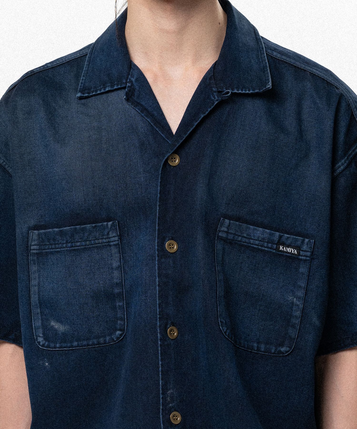 Tencel Denim Short Sleeve Work Shirt