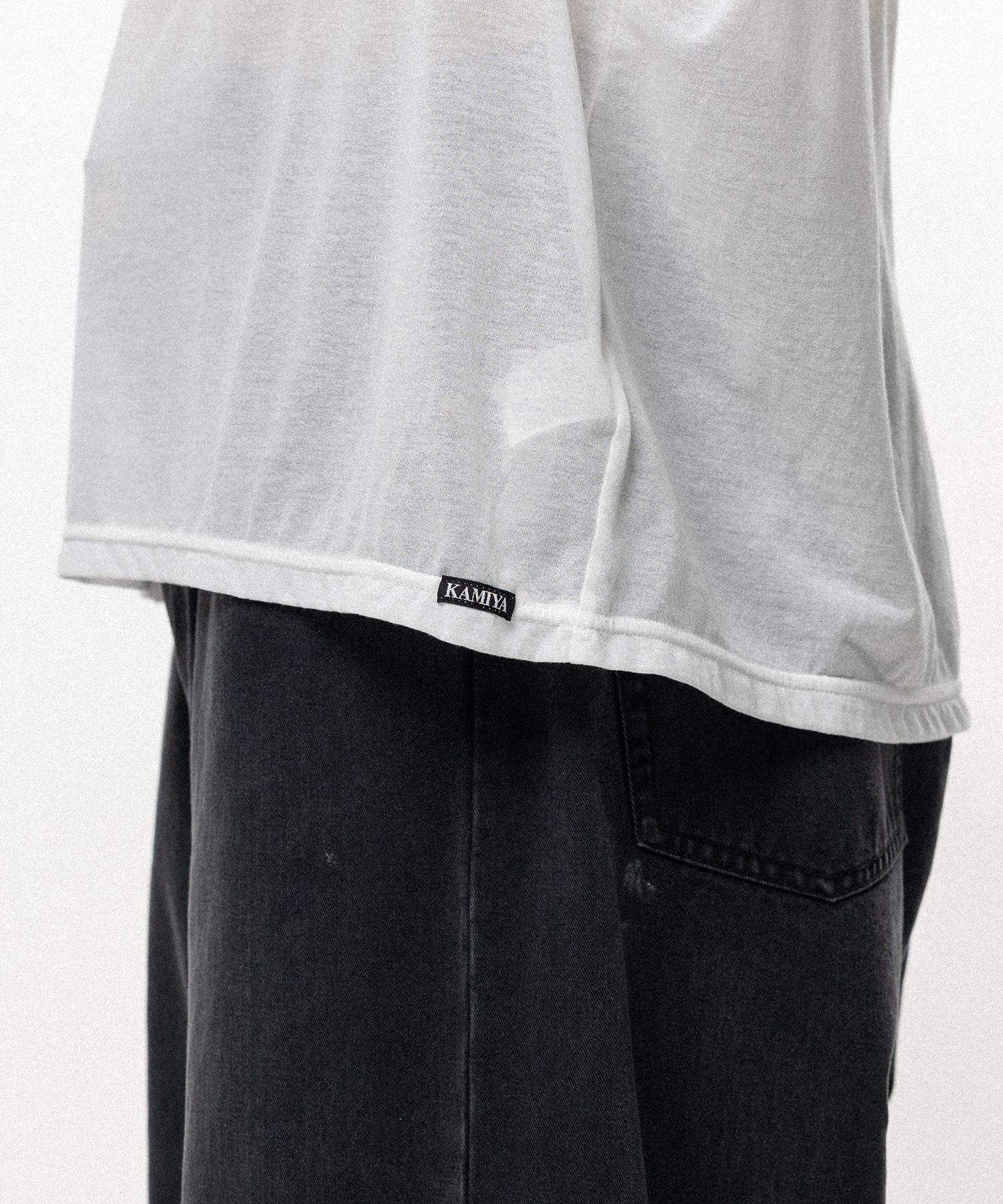 Typography Print Sheer Jersey Sleeveless T-shirt