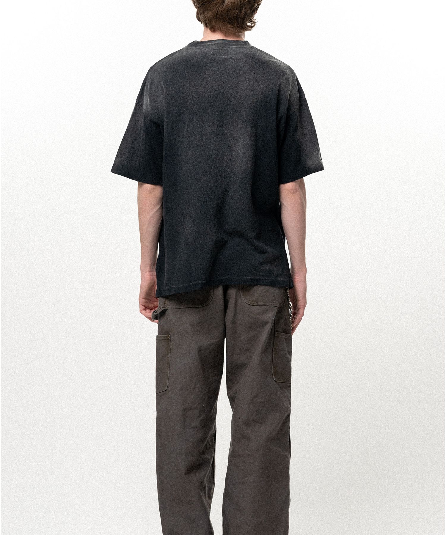 "CRAYON FLAME" Distressed T-shirt