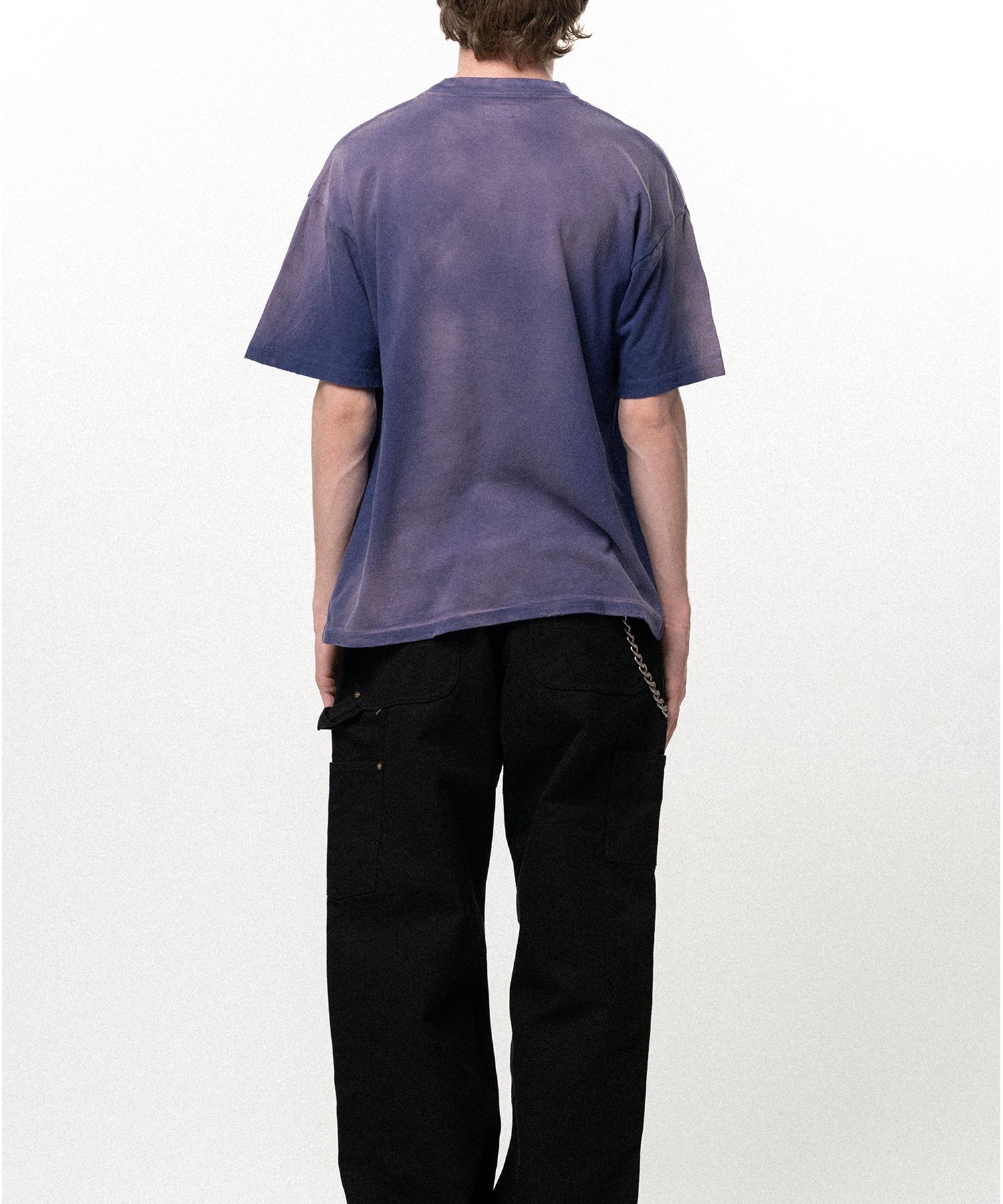 "CRAYON FLAME" Distressed T-shirt