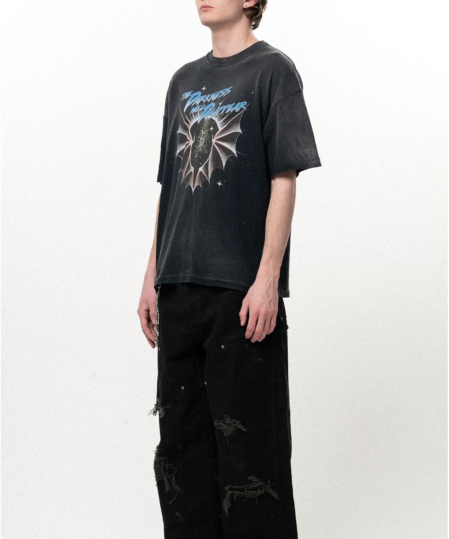 "THE DARKNESS WILL DISAPPEAR" Distressed T-shirt