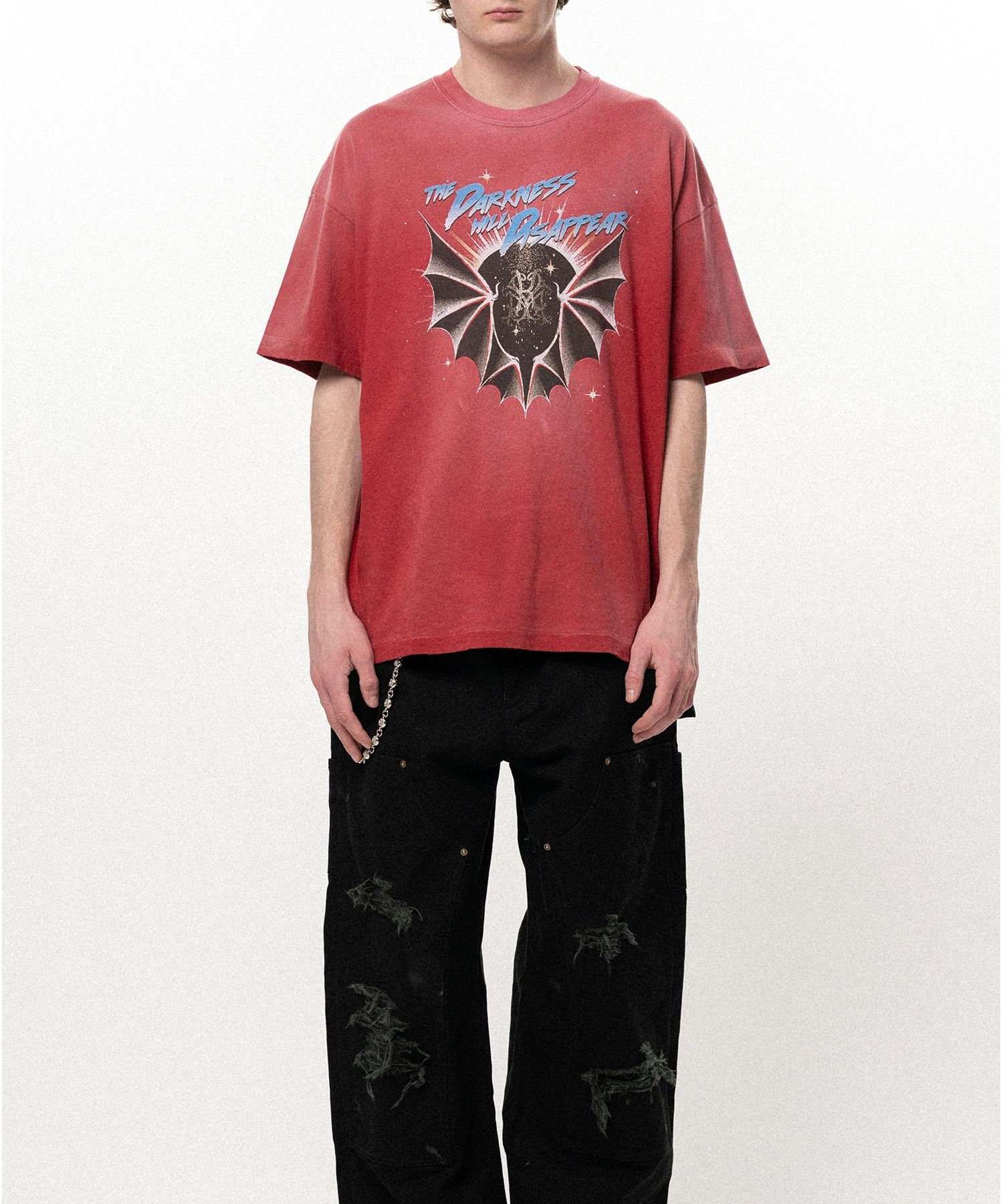 "THE DARKNESS WILL DISAPPEAR" Distressed T-shirt