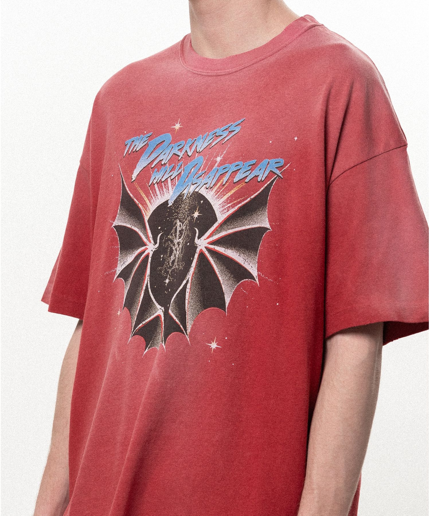 "THE DARKNESS WILL DISAPPEAR" Distressed T-shirt