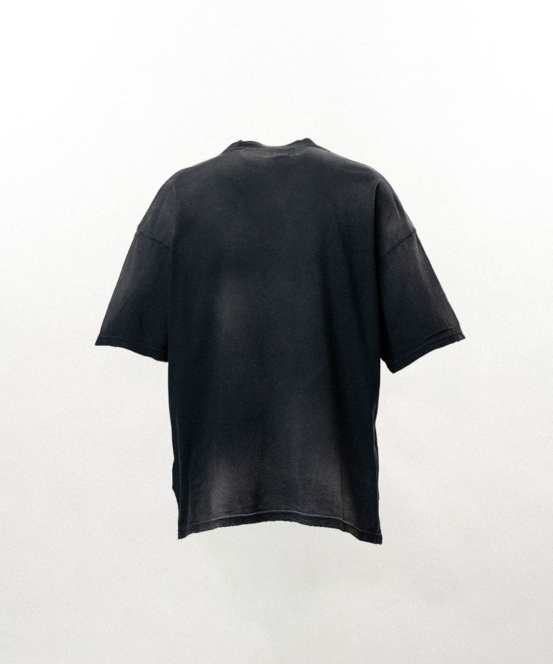 "REAL TORCH" Distressed Pocket T-shirt