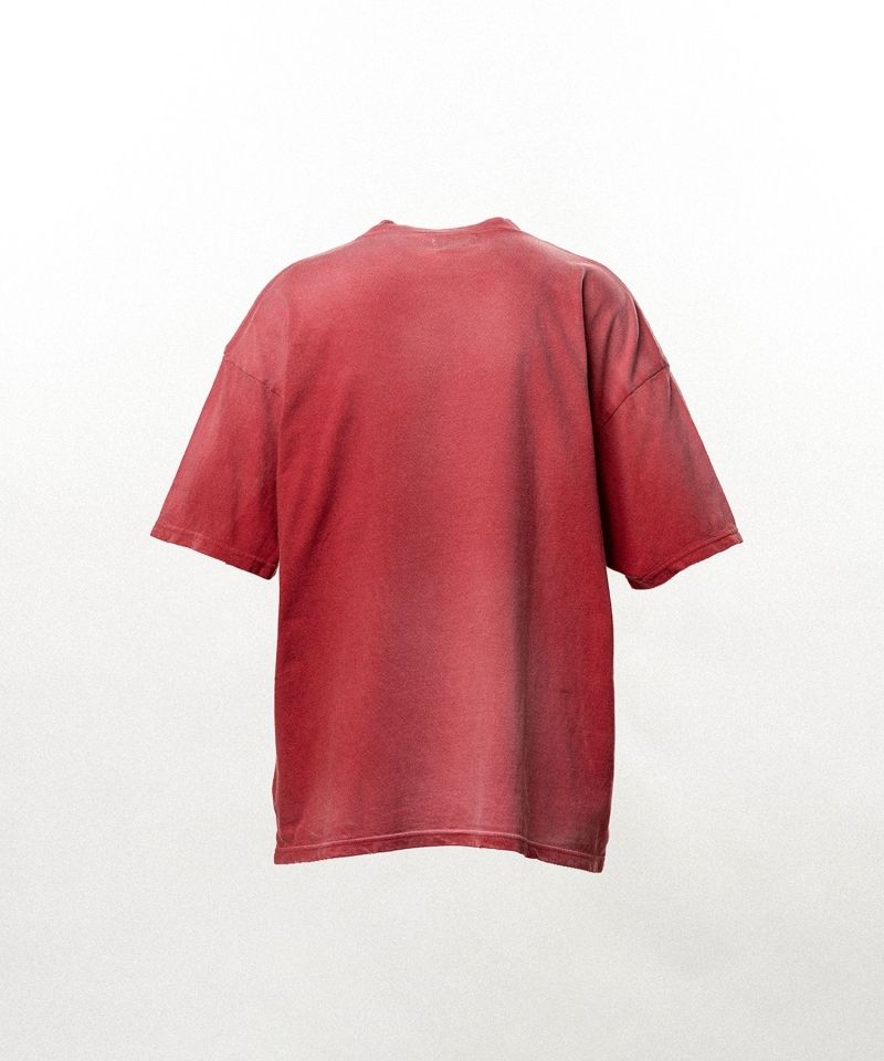 "REAL TORCH" Distressed Pocket T-shirt