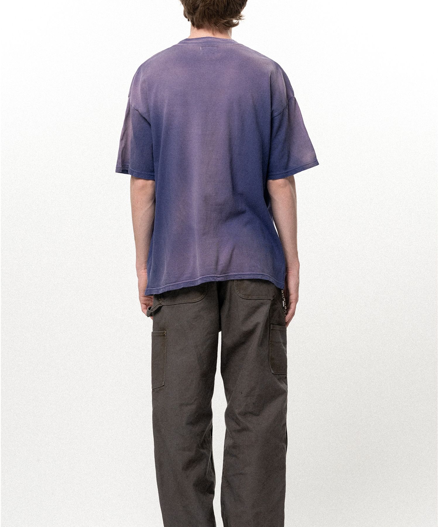 "REAL TORCH" Distressed Pocket T-shirt