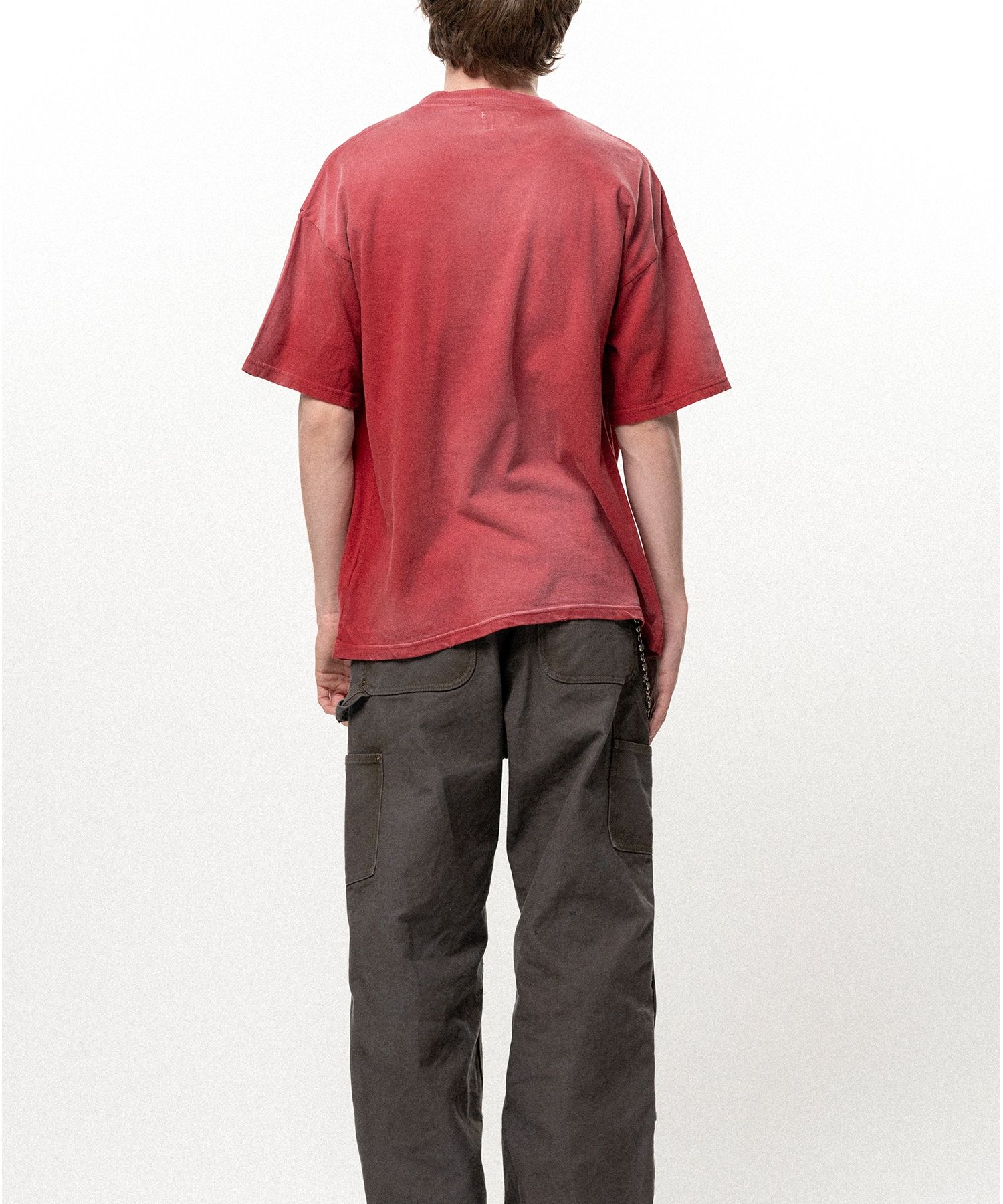 "REAL TORCH" Distressed Pocket T-shirt