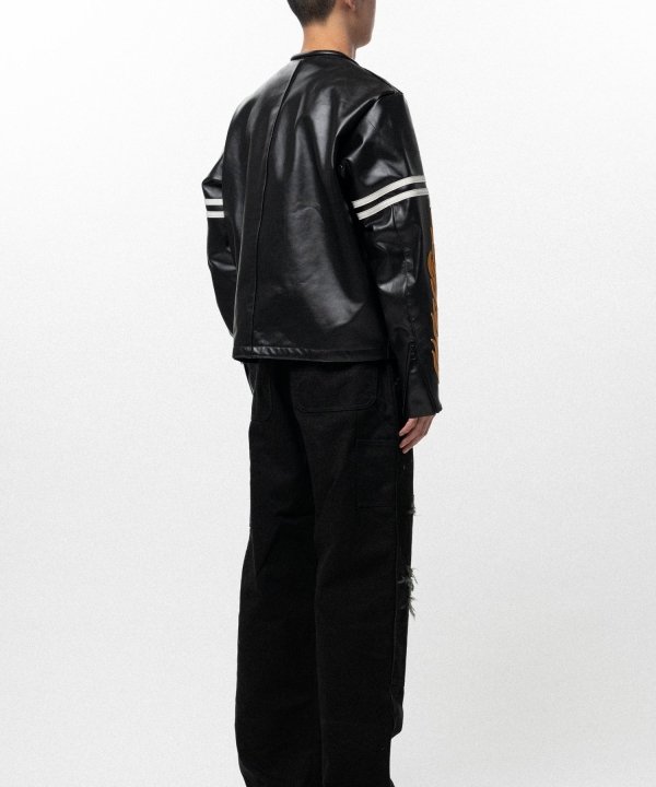 "VANSON Leathers × KAMIYA" Leather Biker Jacket