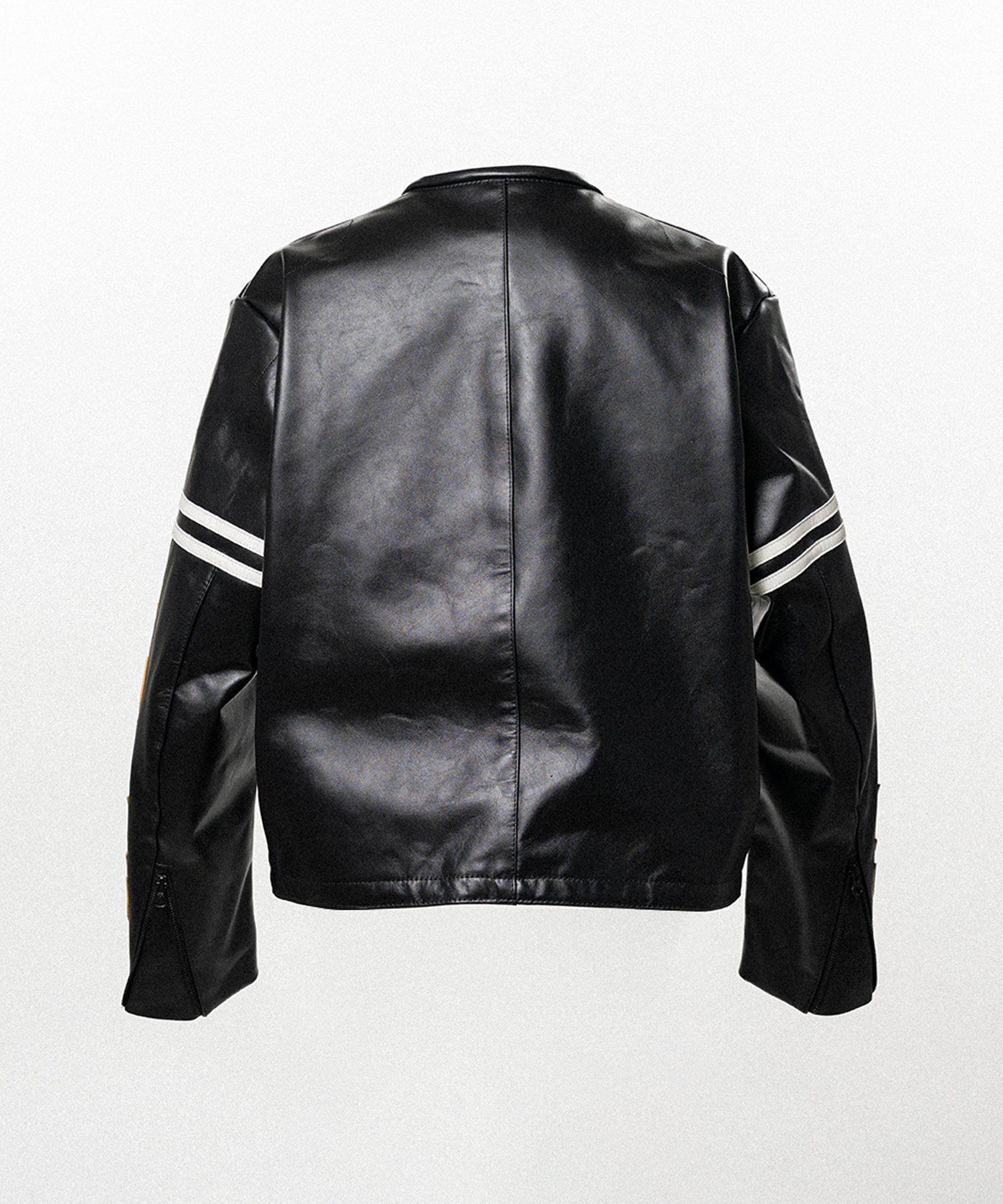 "VANSON Leathers × KAMIYA" Leather Biker Jacket