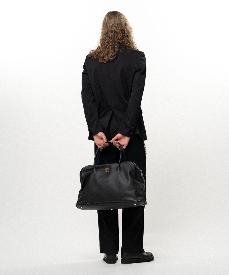 "KMY" Leather Duffle Bag