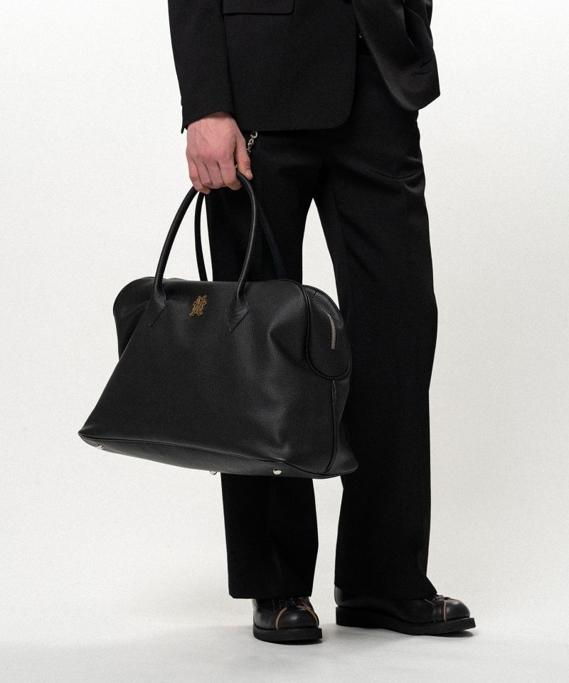 "KMY" Leather Duffle Bag