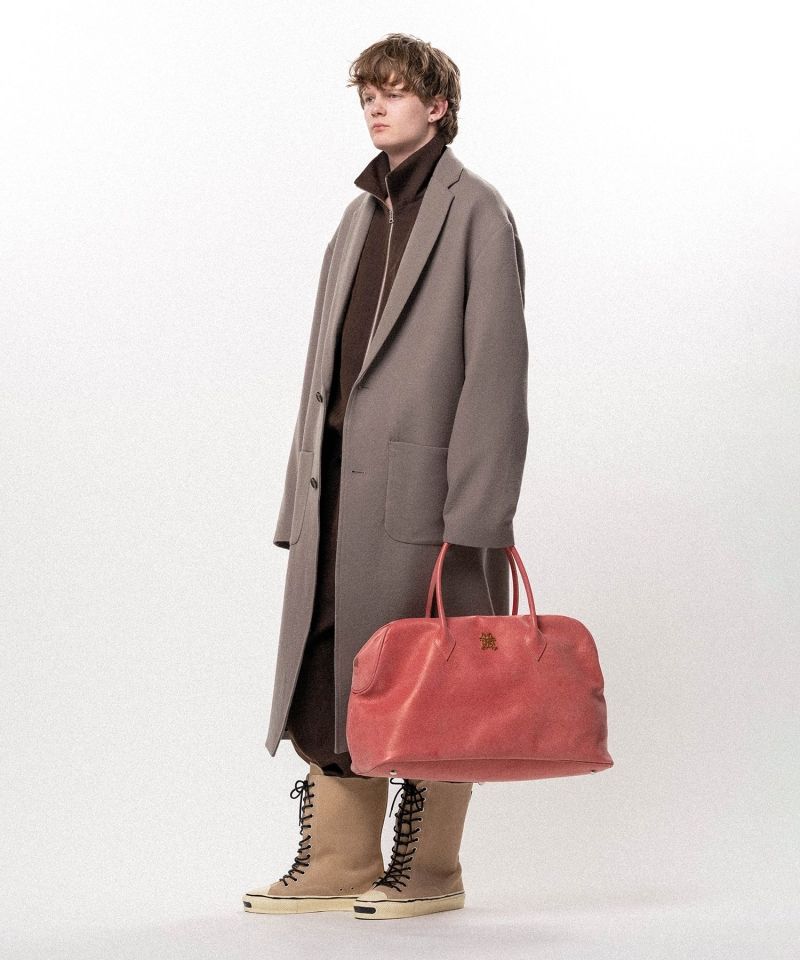 "KMY" Leather Duffle Bag