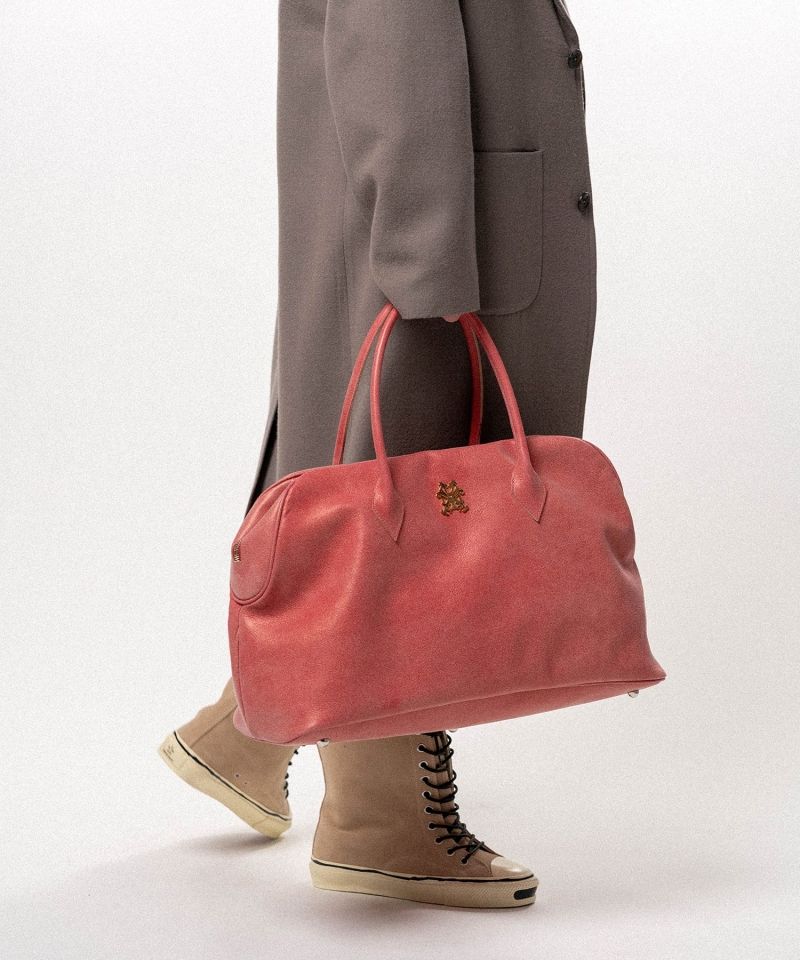 "KMY" Leather Duffle Bag