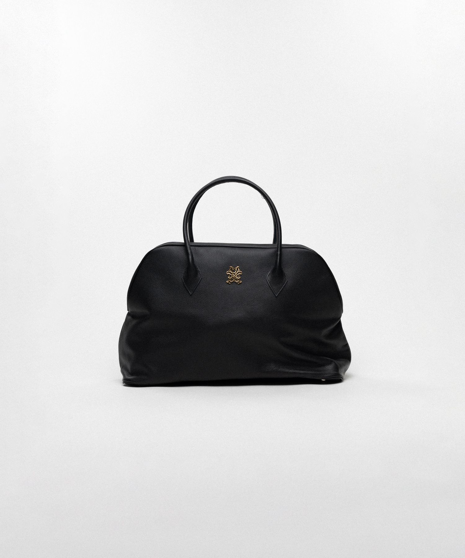 "KMY" Leather Duffle Bag
