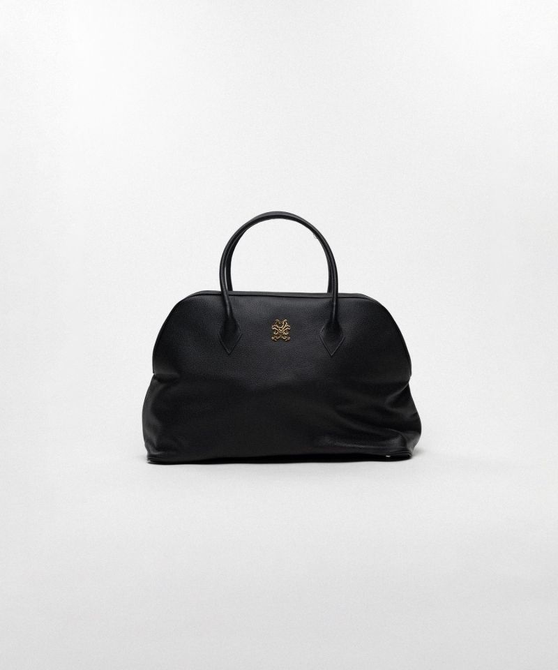 "KMY" Leather Duffle Bag