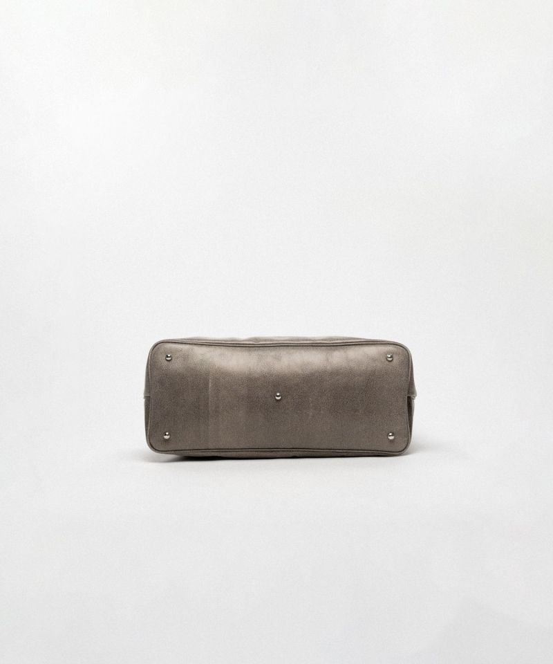 "KMY" Leather Duffle Bag