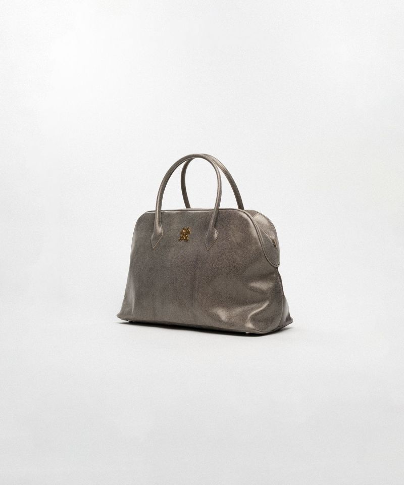 "KMY" Leather Duffle Bag
