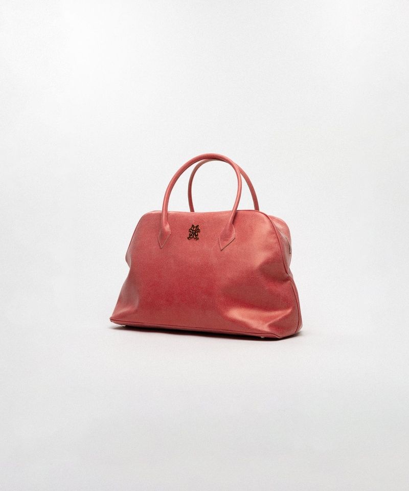 "KMY" Leather Duffle Bag