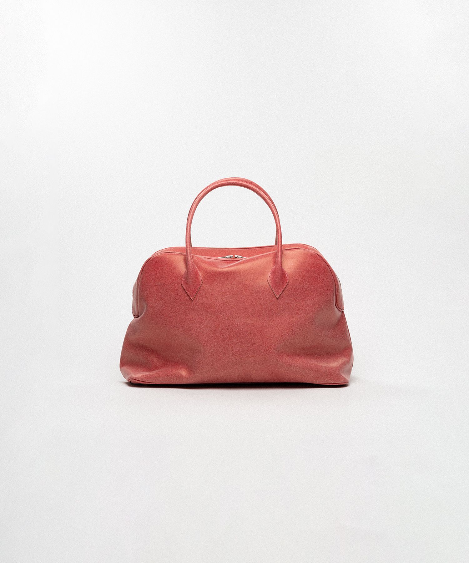 "KMY" Leather Duffle Bag