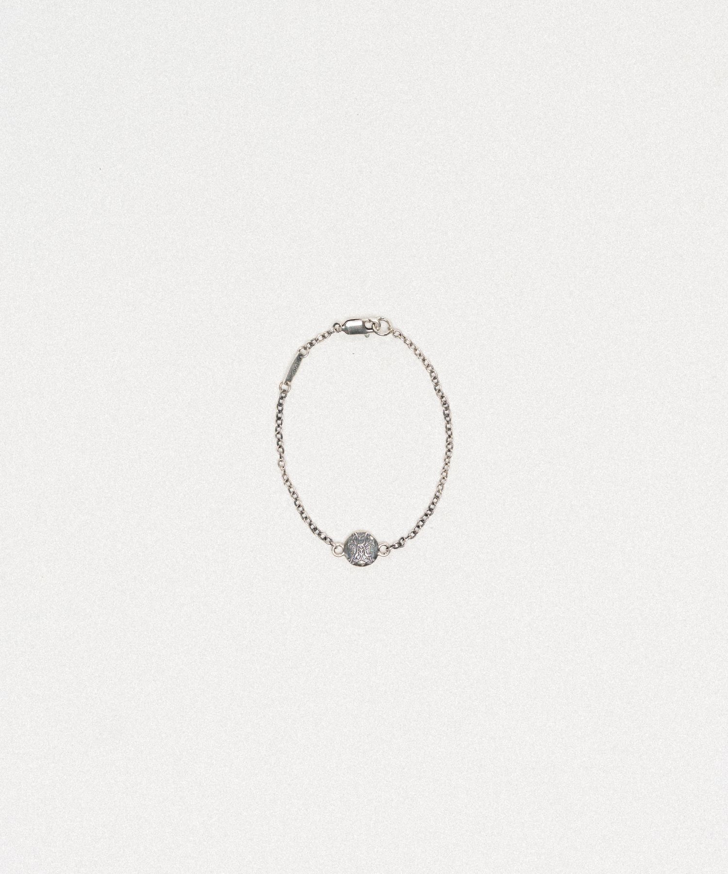 "KMY Ball" Silver Charm Blacelet