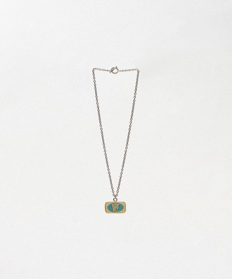 "RUDE BOY" Pin Charm Necklace