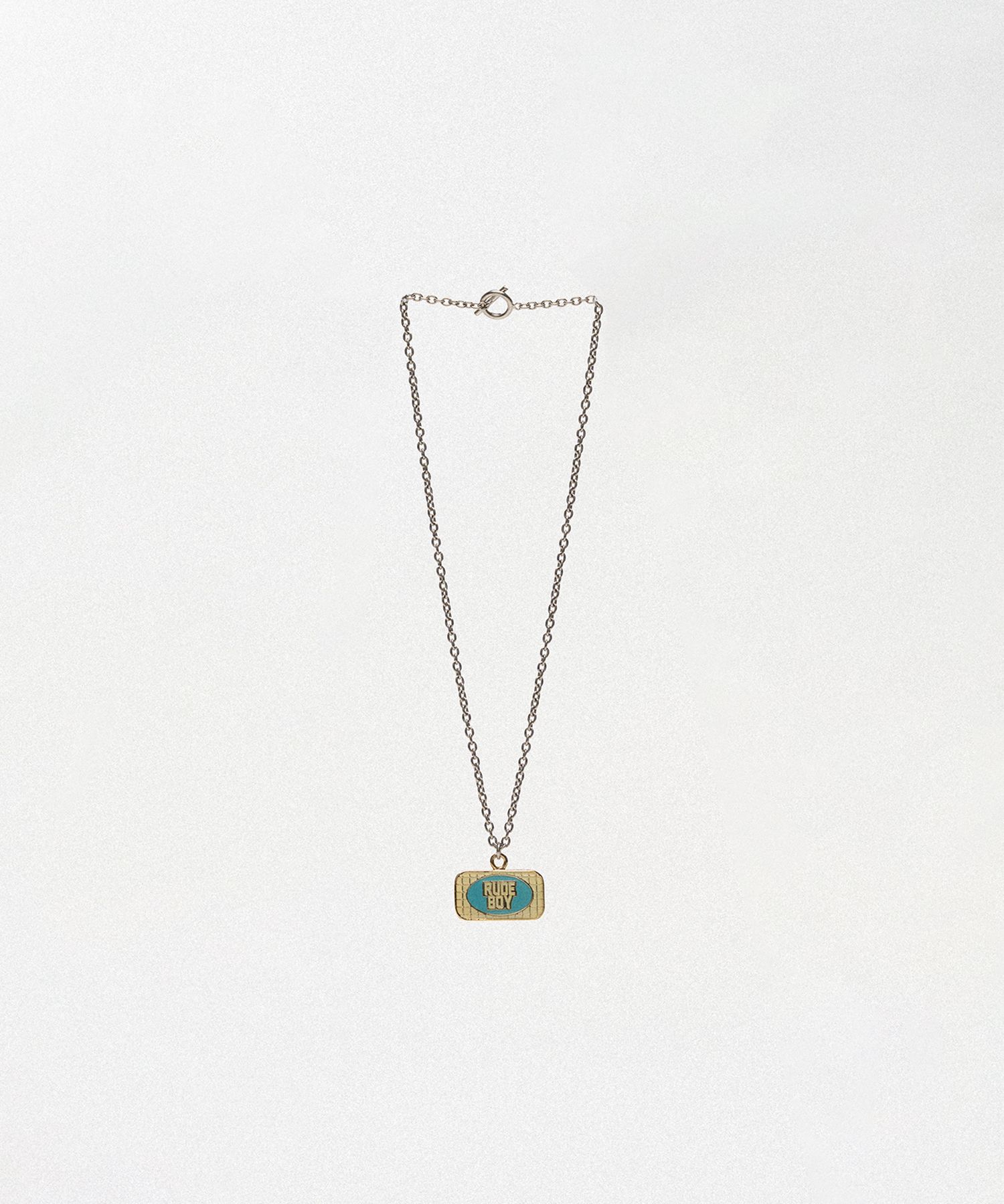 "RUDE BOY" Pin Charm Necklace