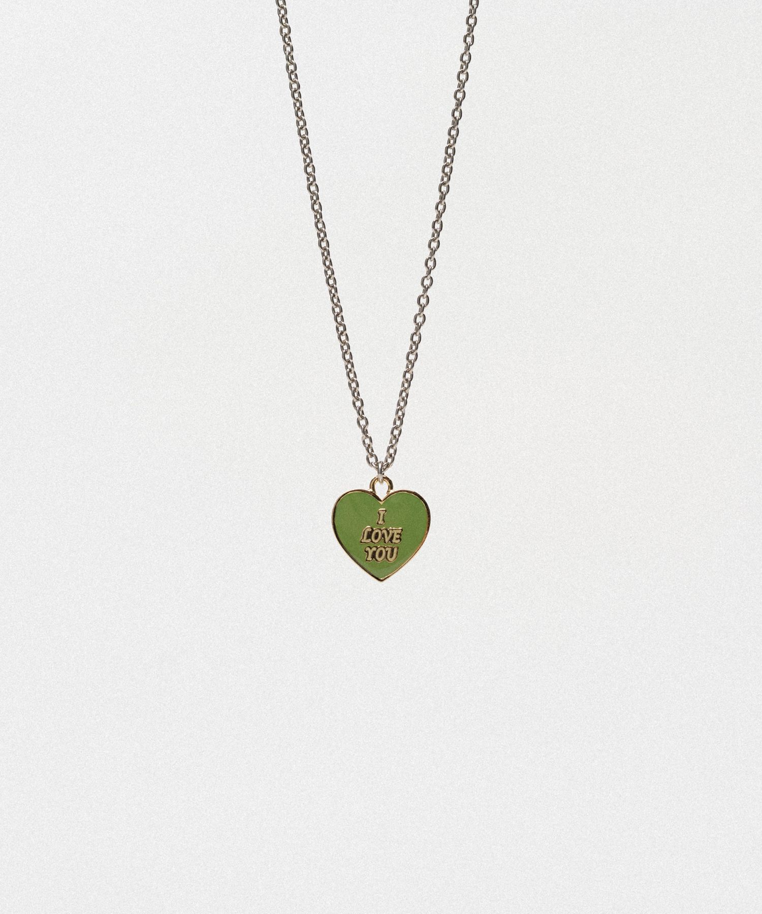 "I LOVE YOU" Pin Charm Necklace