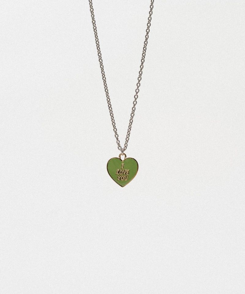 "I LOVE YOU" Pin Charm Necklace