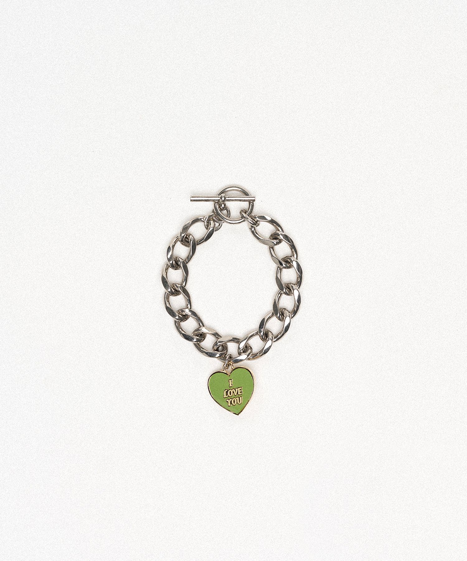 "I LOVE YOU" Pin Charm Bracelet