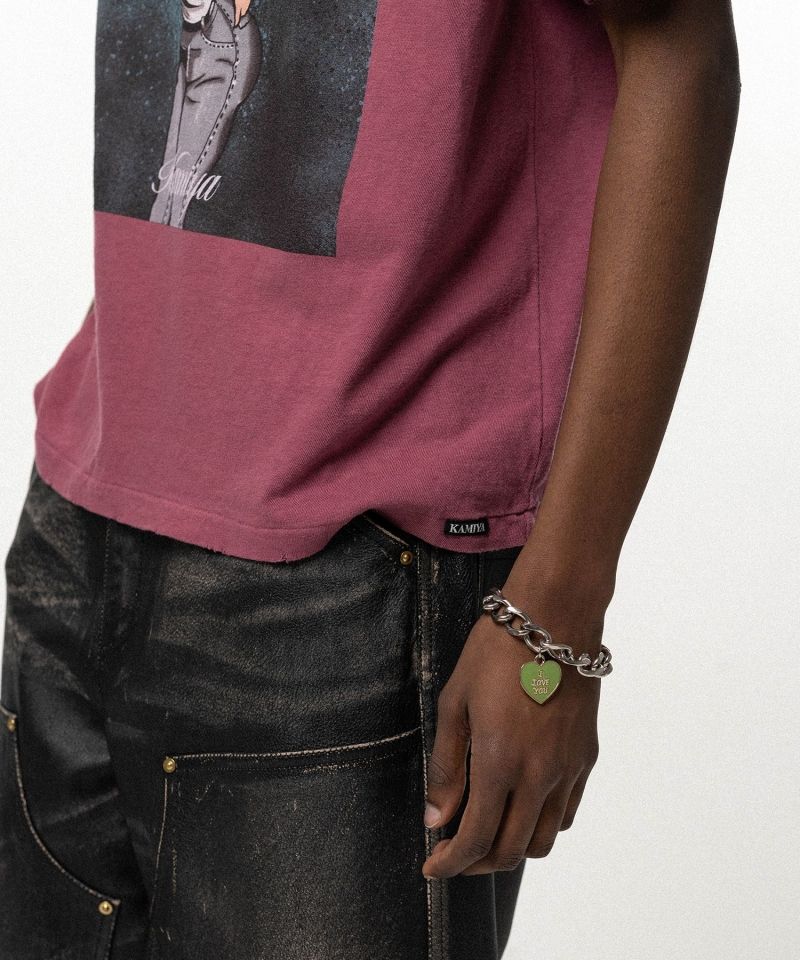 "I LOVE YOU" Pin Charm Bracelet