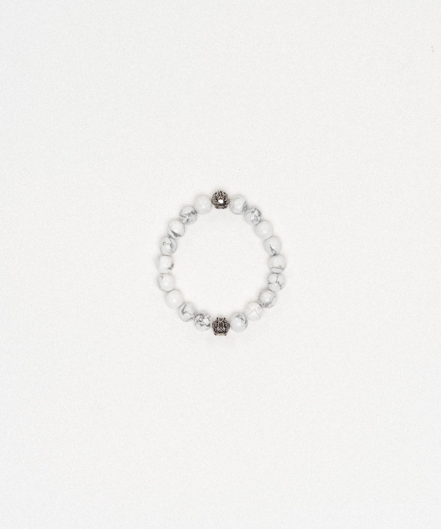 "KMY Ball" Natural Stone Blacelet