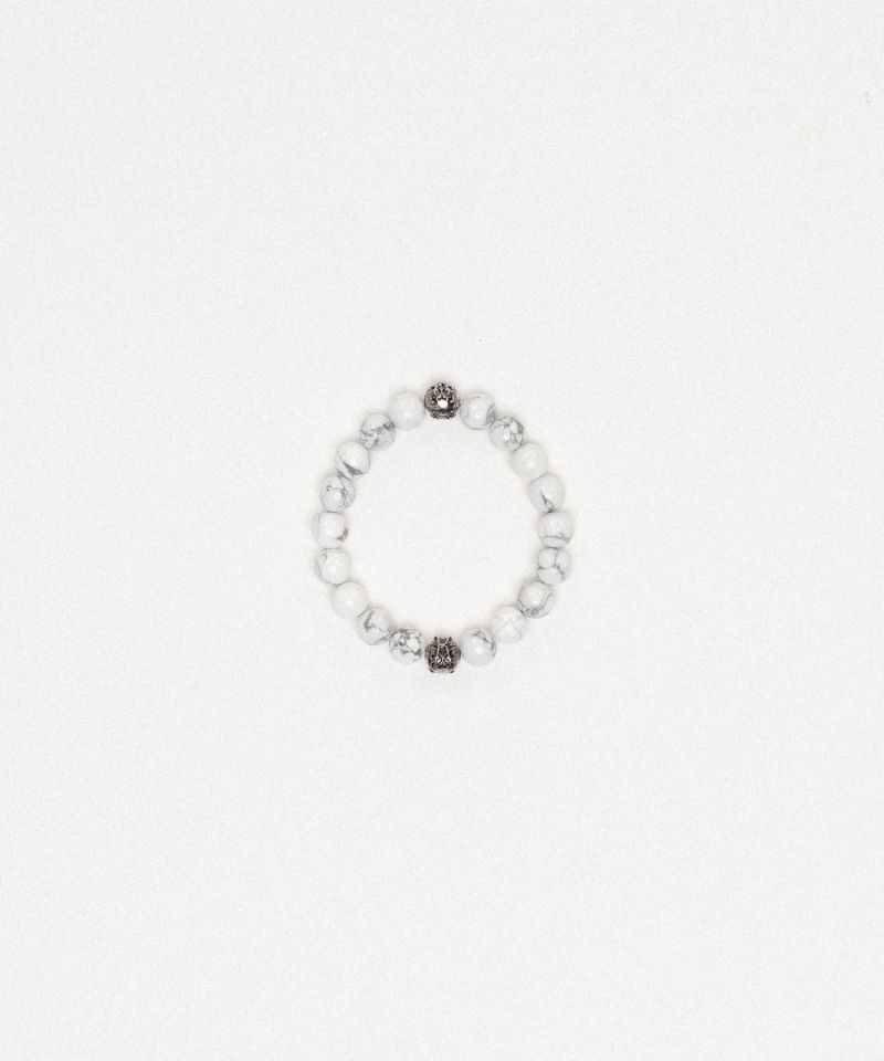 "KMY Ball" Natural Stone Blacelet