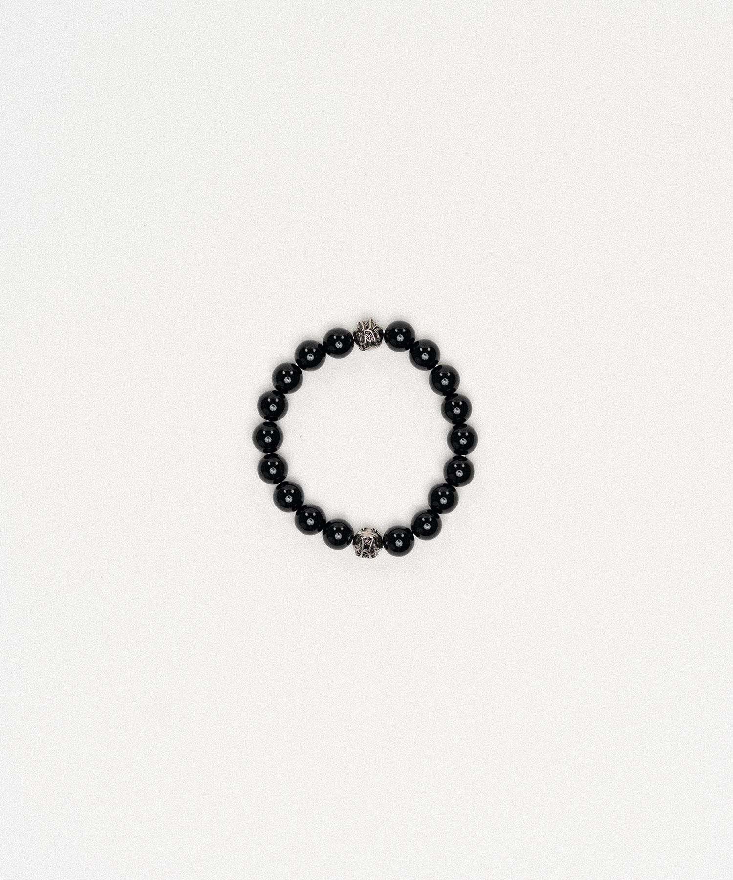 "KMY Ball" Natural Stone Blacelet