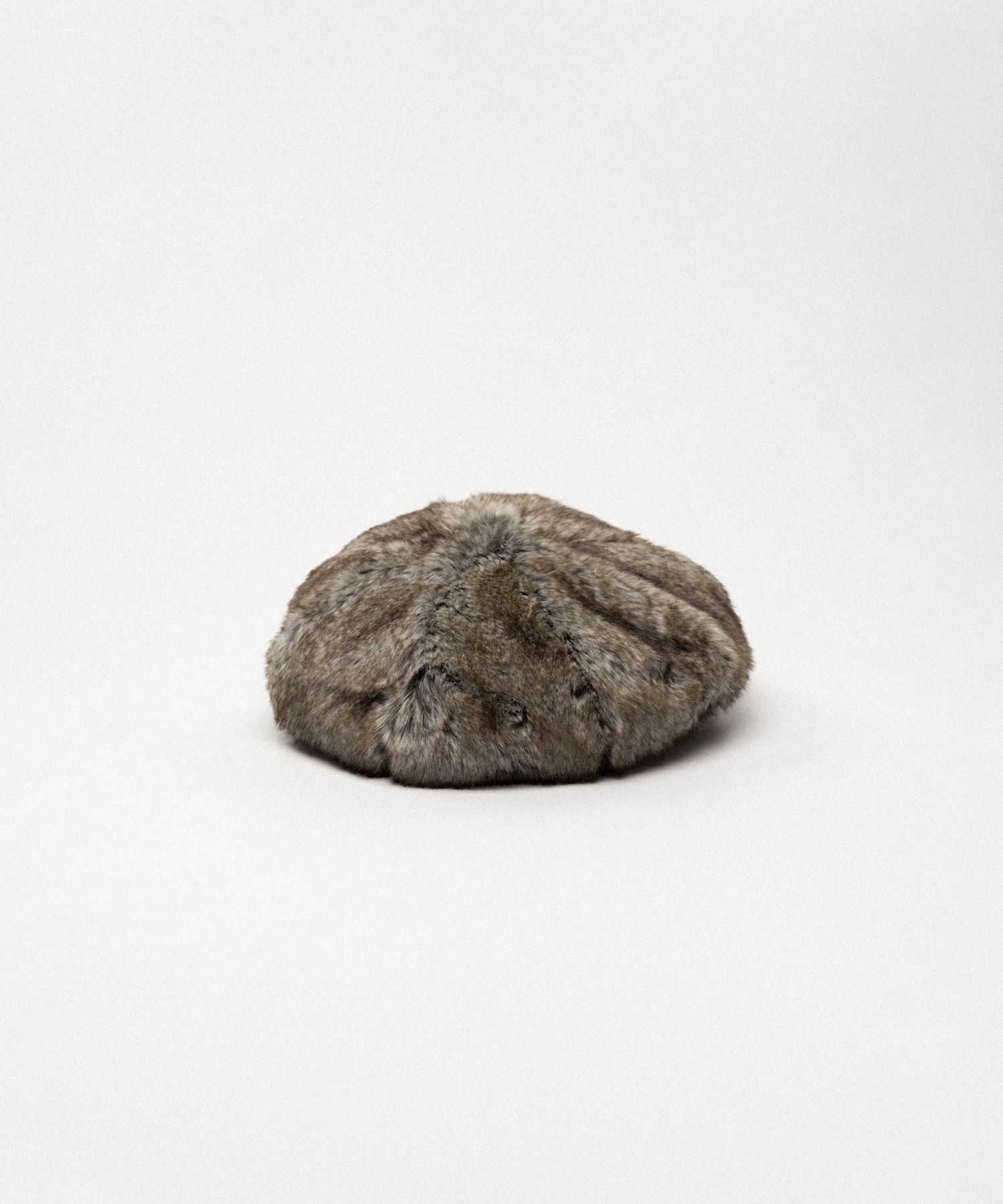 Faux Fur Newsboy cap