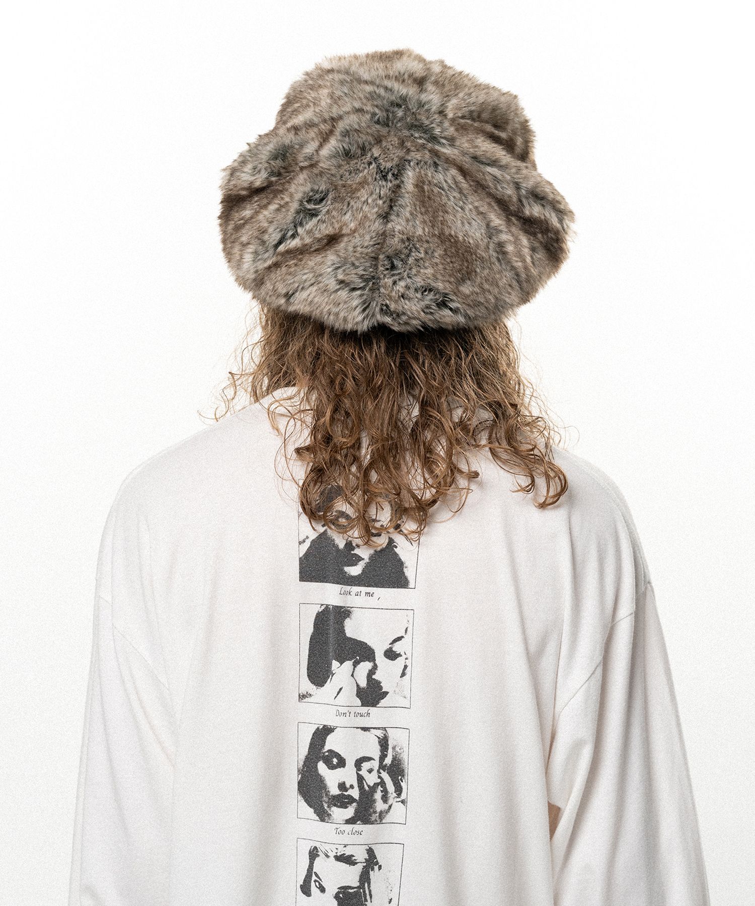 Faux Fur Newsboy cap