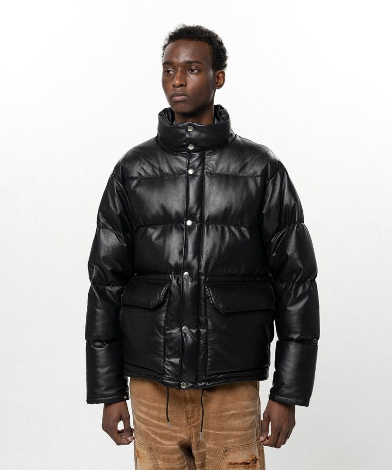 Leather Down Jacket