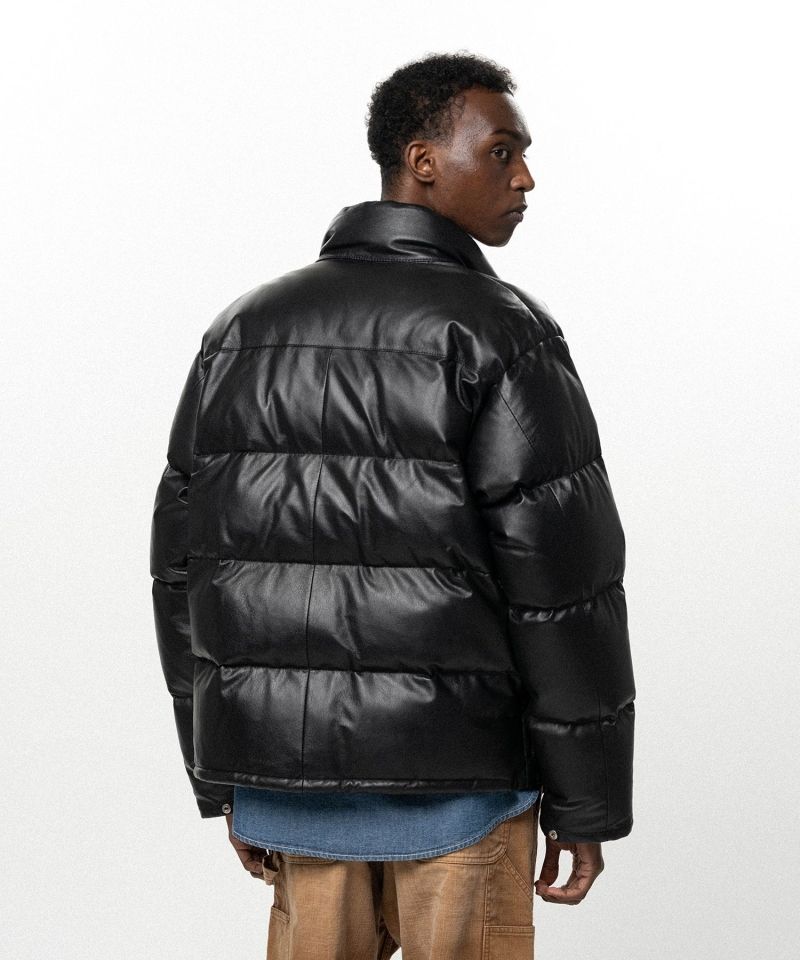 Leather Down Jacket
