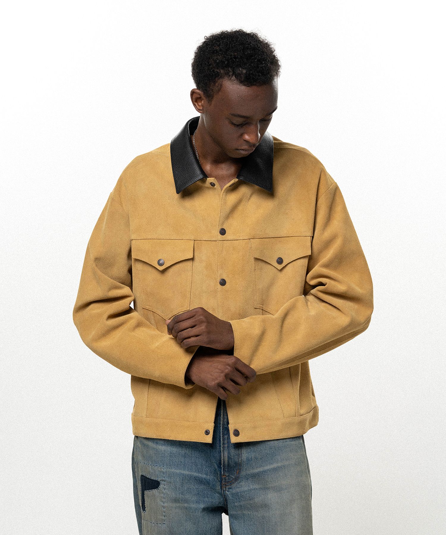 Suede Trucker Jacket