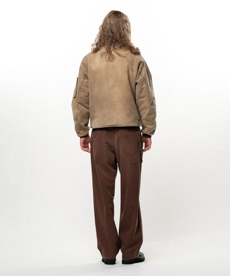 Embroidered Sun Faded Like Flight Jacket