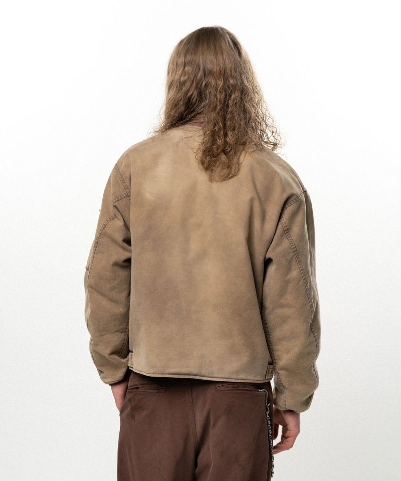 Embroidered Sun Faded Like Flight Jacket