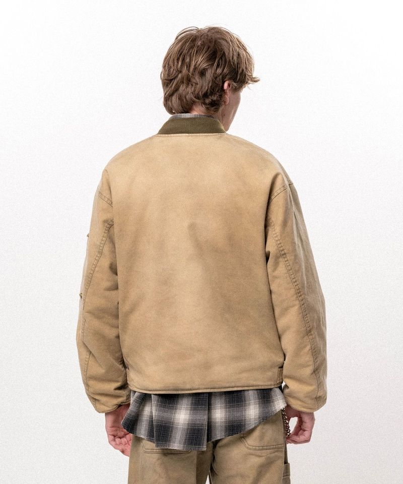 Embroidered Sun Faded Like Flight Jacket