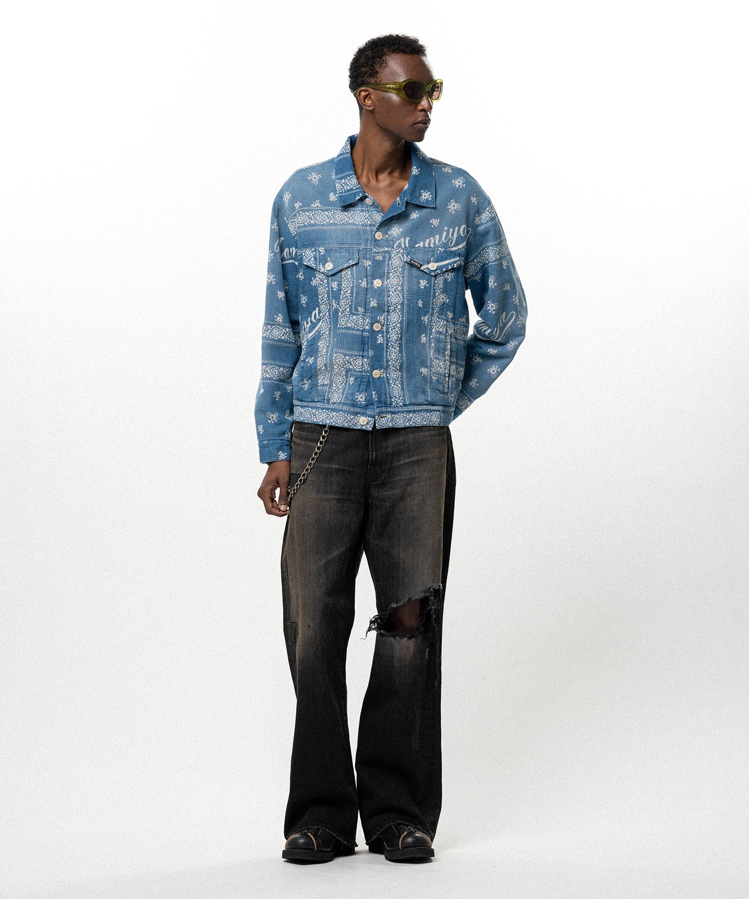 OG Bandana Discharge Trucker Jacket