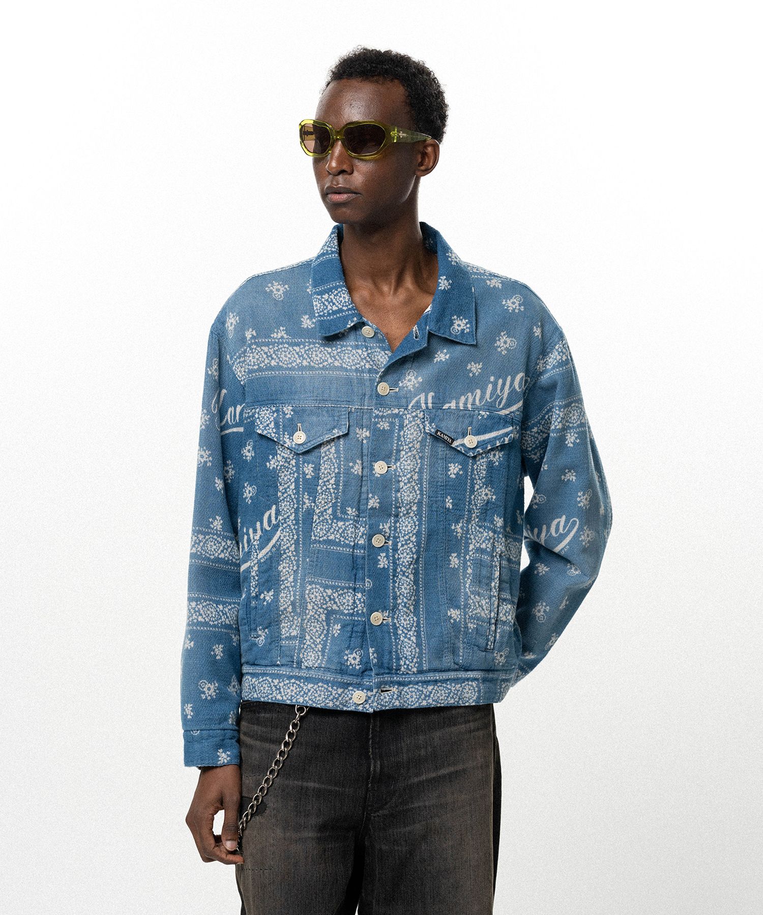 OG Bandana Discharge Trucker Jacket