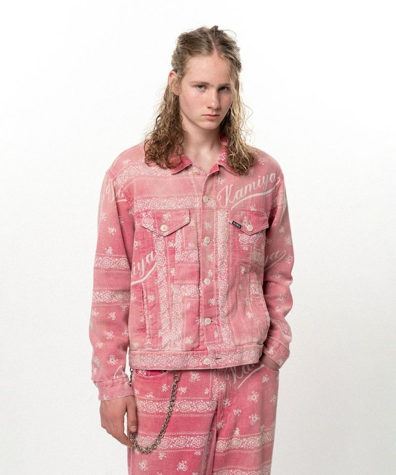 OG Bandana Discharge Trucker Jacket