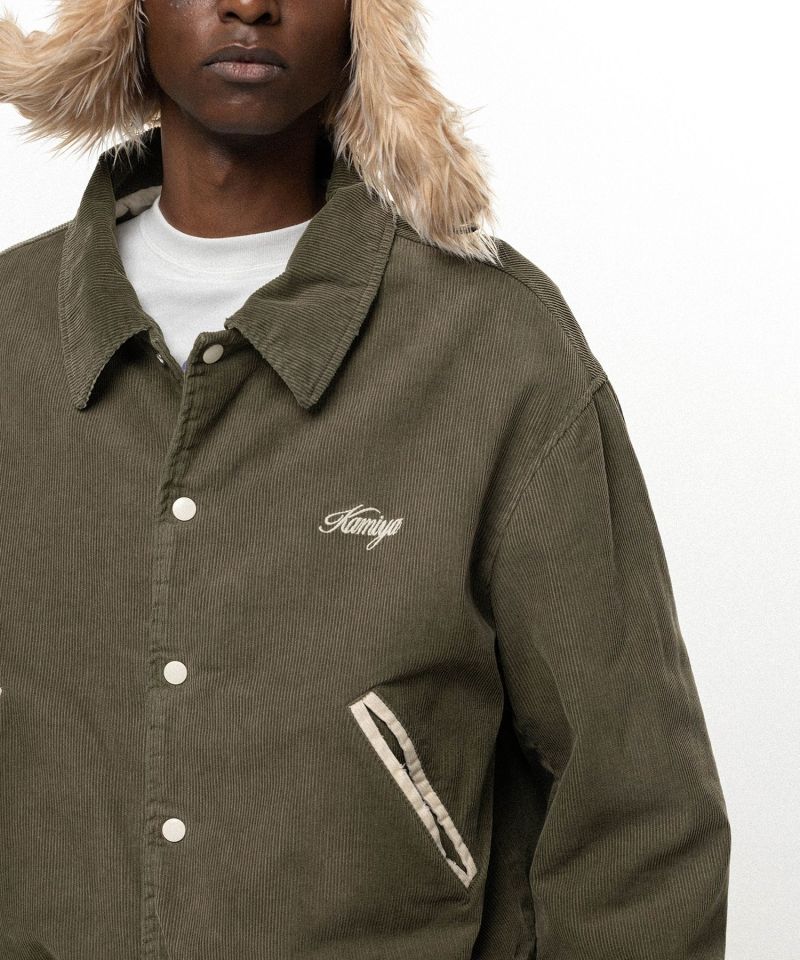 "GREATNESS ACT-COOL" Embroidered Sun Faded Varsity Jacket