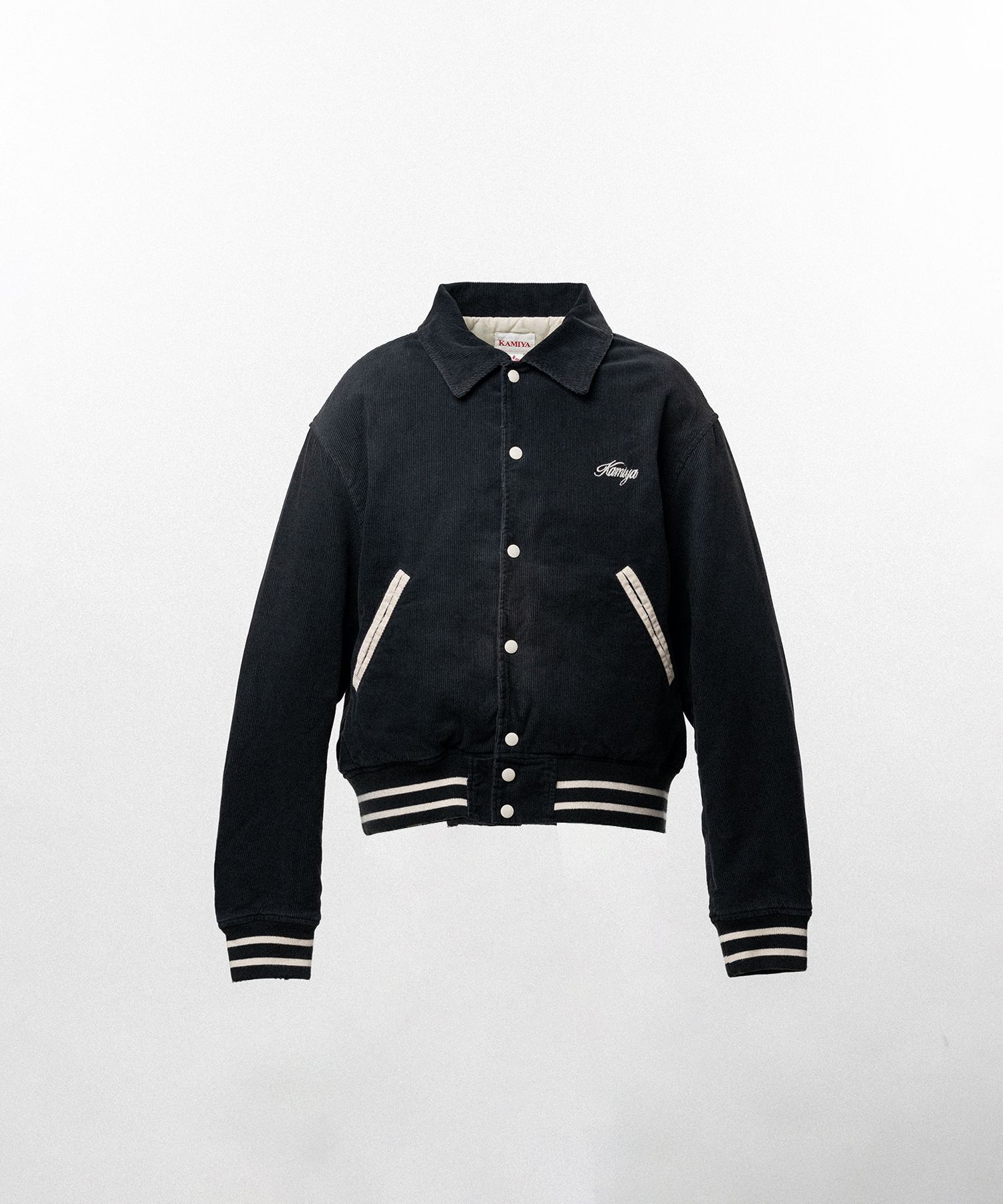 "GREATNESS ACT-COOL" Embroidered Sun Faded Varsity Jacket