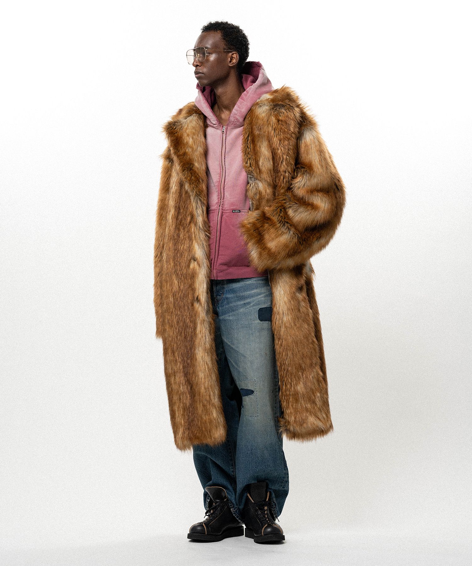 Faux Fur Long Coat