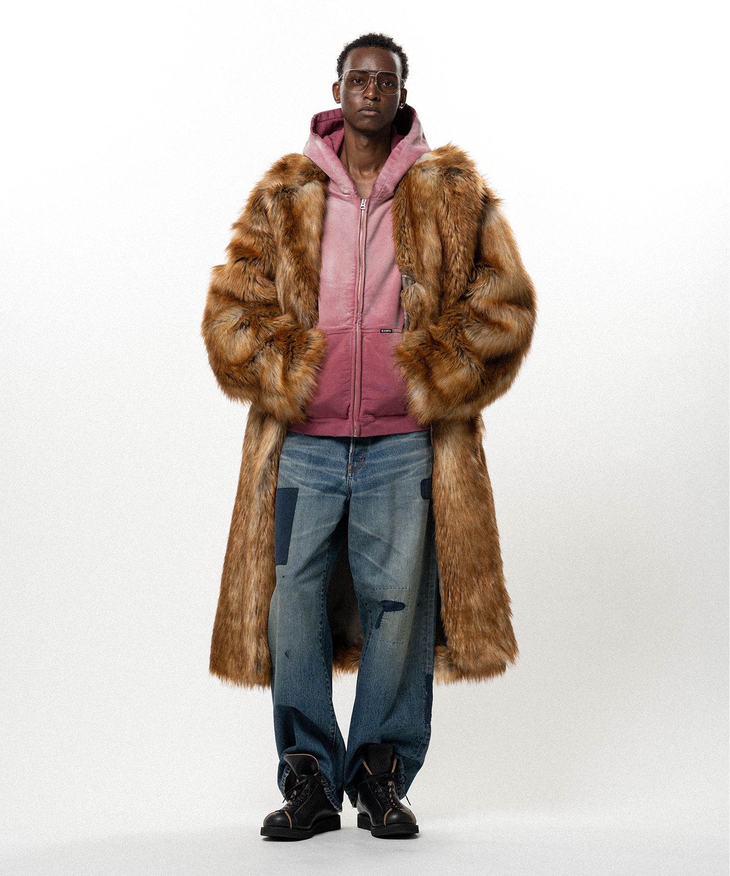 Faux Fur Long Coat