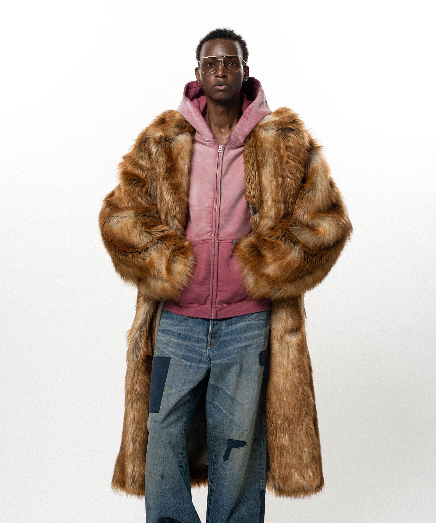 Faux Fur Long Coat