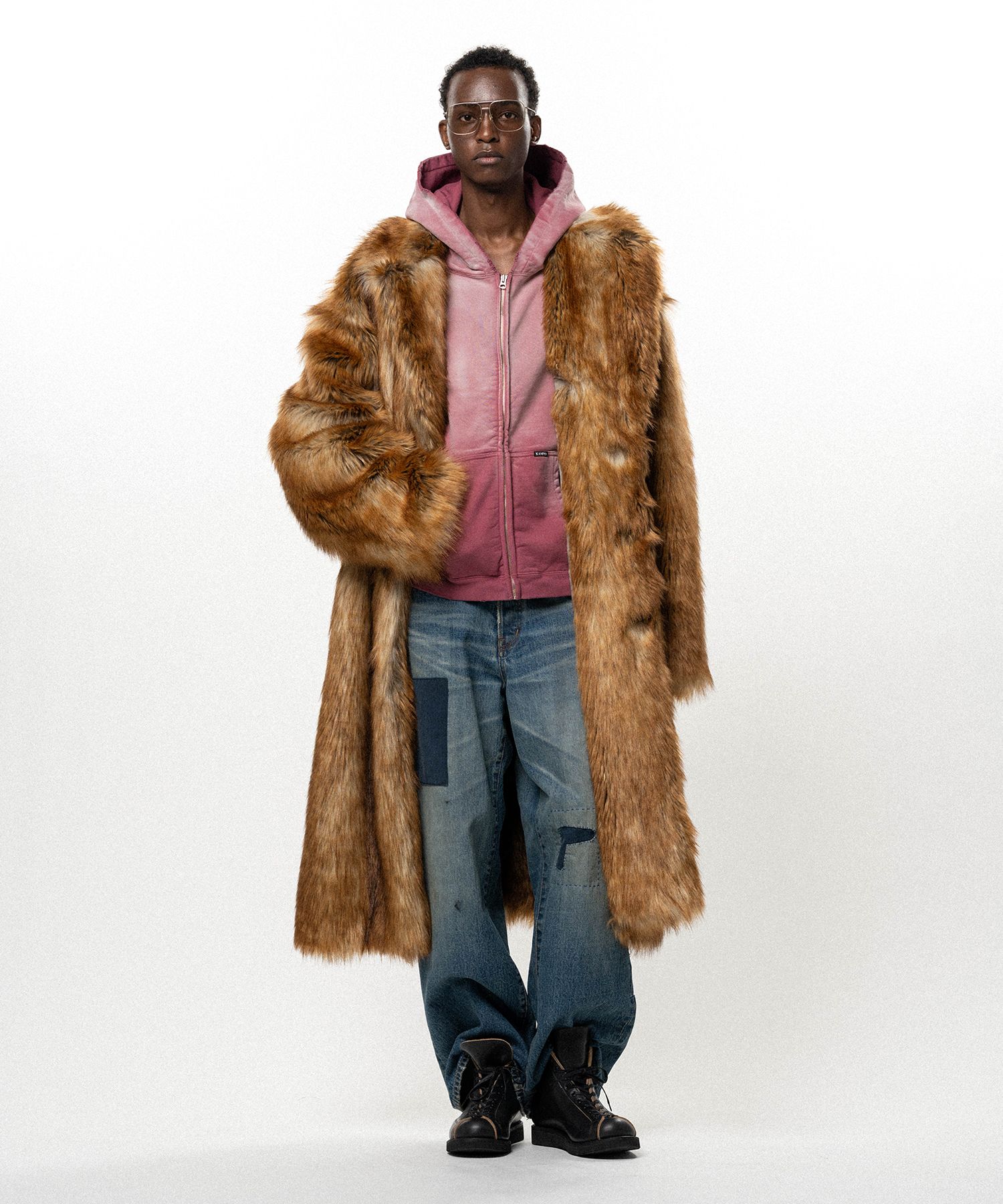 Faux Fur Long Coat